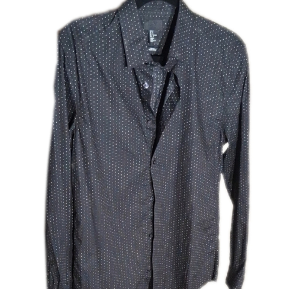 H&M Black Slim Fit Shirt.   Like NEW